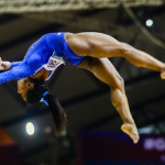 La gimnasta Simone Biles durant una competició.