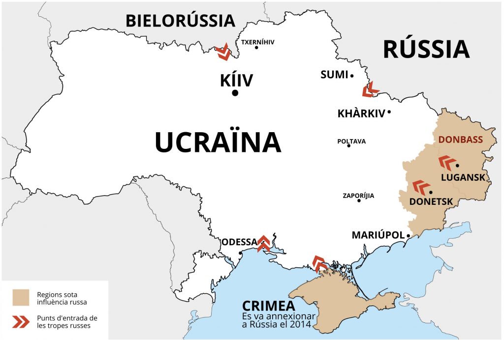 Mapa Ucrania