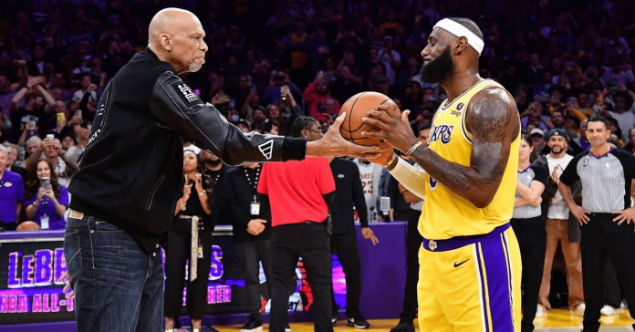 Kareem Abdul-Jabbar y LeBron James